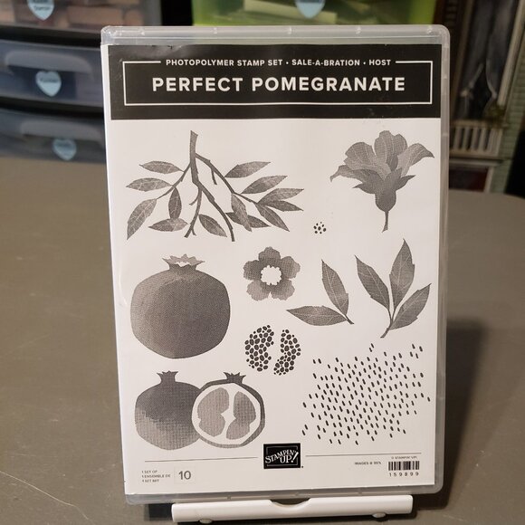 Saale-a-bration Perfect Pomegranate Stamp Set. Brand New, Never